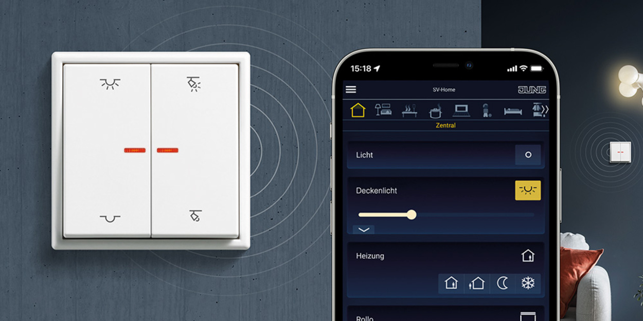 KNX RF Taster bei EBA Elektro- und Beleuchtungsanlagen GmbH in Artern